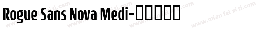 Rogue Sans Nova Medi字体转换